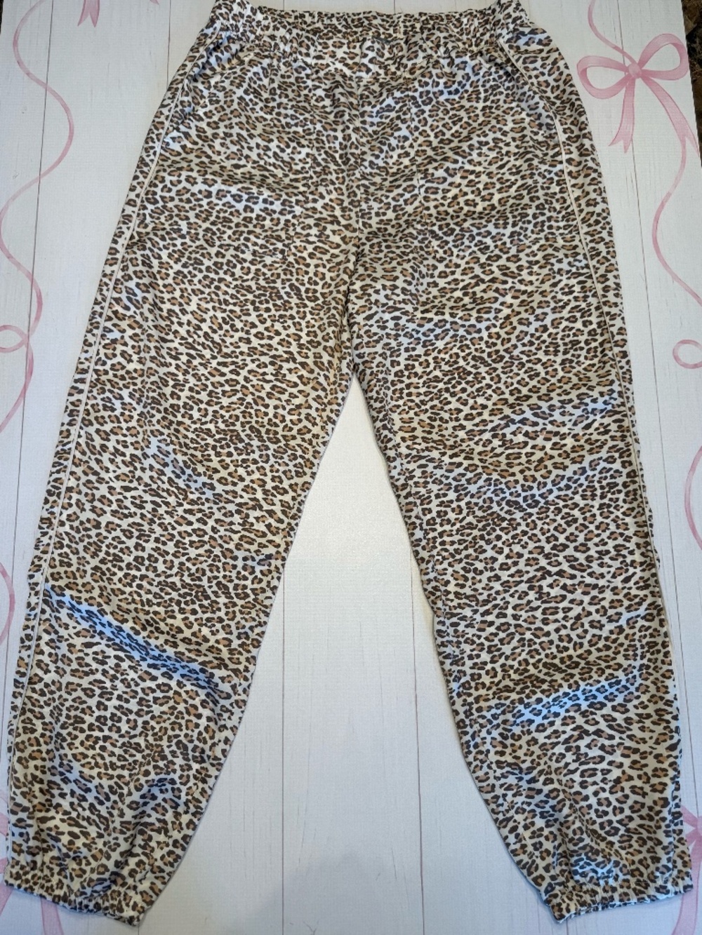 Aerie Lounge Wear Cheetah Print Jogger Pants Size Small